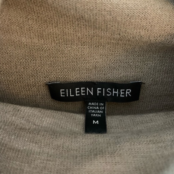 Eileen Fisher mock neck wool sweater - Picture 3 of 8